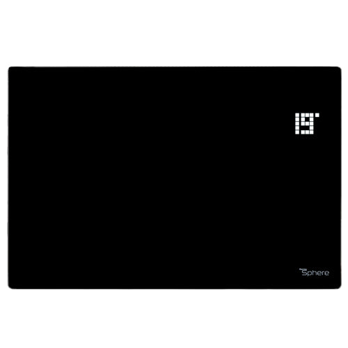 ThermoSphere Flat Glass Panel Heater Black 2000W