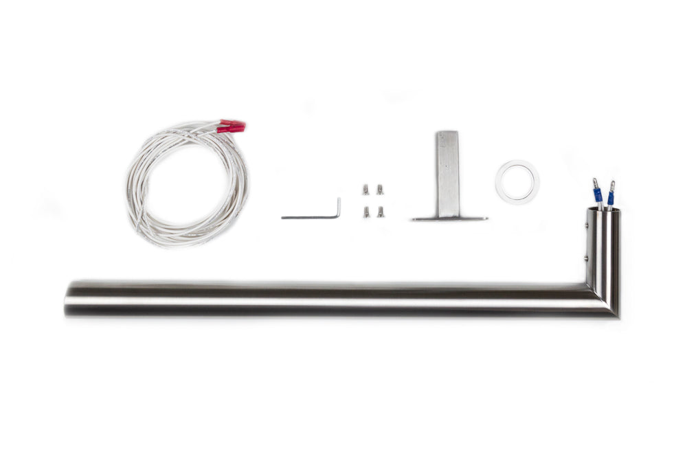 Electric Towel Bars 12V Single Round 500mm Various Finishes