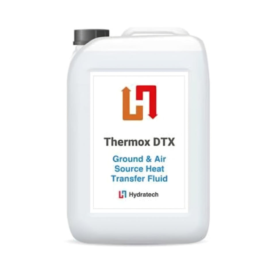Thermox DTX Non-Toxic Ethylene Glycol Antifreeze Heat Transfer Fluid 25 Litre — GSHP ASHP Ground Air Water Heat Pump Systems