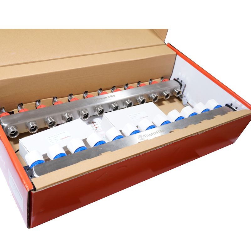 Stainless Steel Underfloor Heating Manifold 2 to 12 Port Options