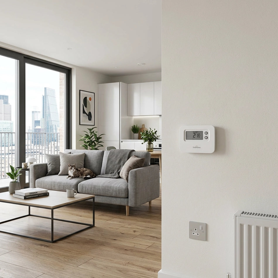 Totalhome TTHWP Wired 7 Day Programmable Room Thermostat - Replaces Honeywell CM907 CM901