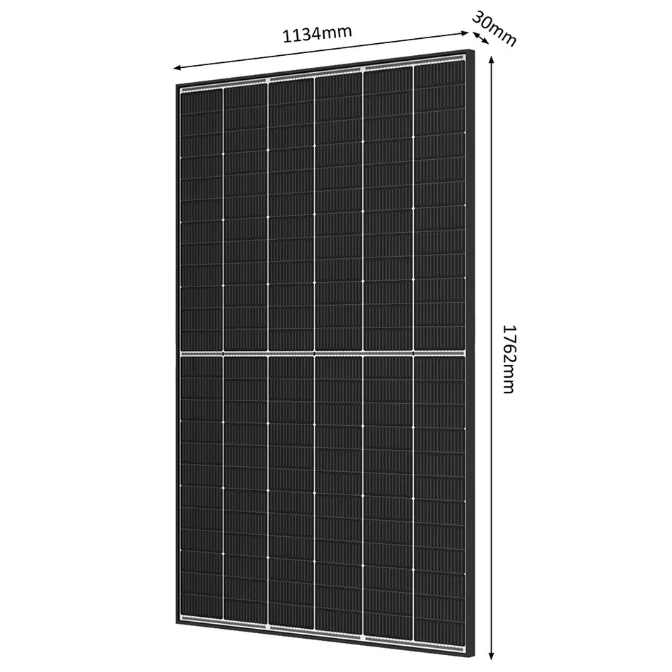 Trinasolar 450W Vertex S+ Dual Glass N-type i-TOPCon Solar Module – Black Frame/White Backsheet