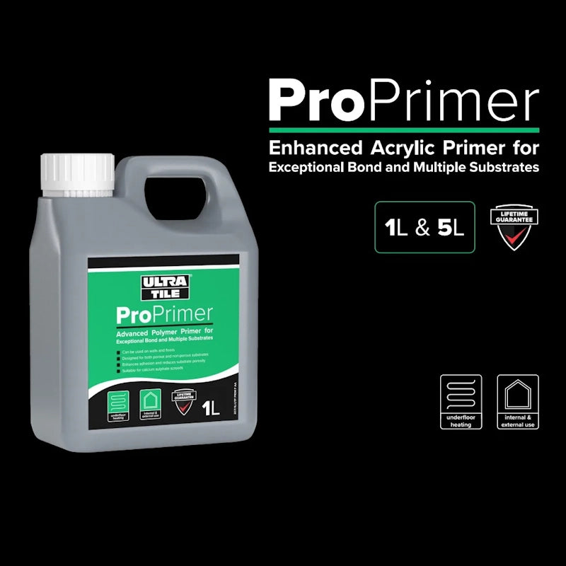 UltraTile ProPrimer – Water Based Acrylic Primer 1 Litre