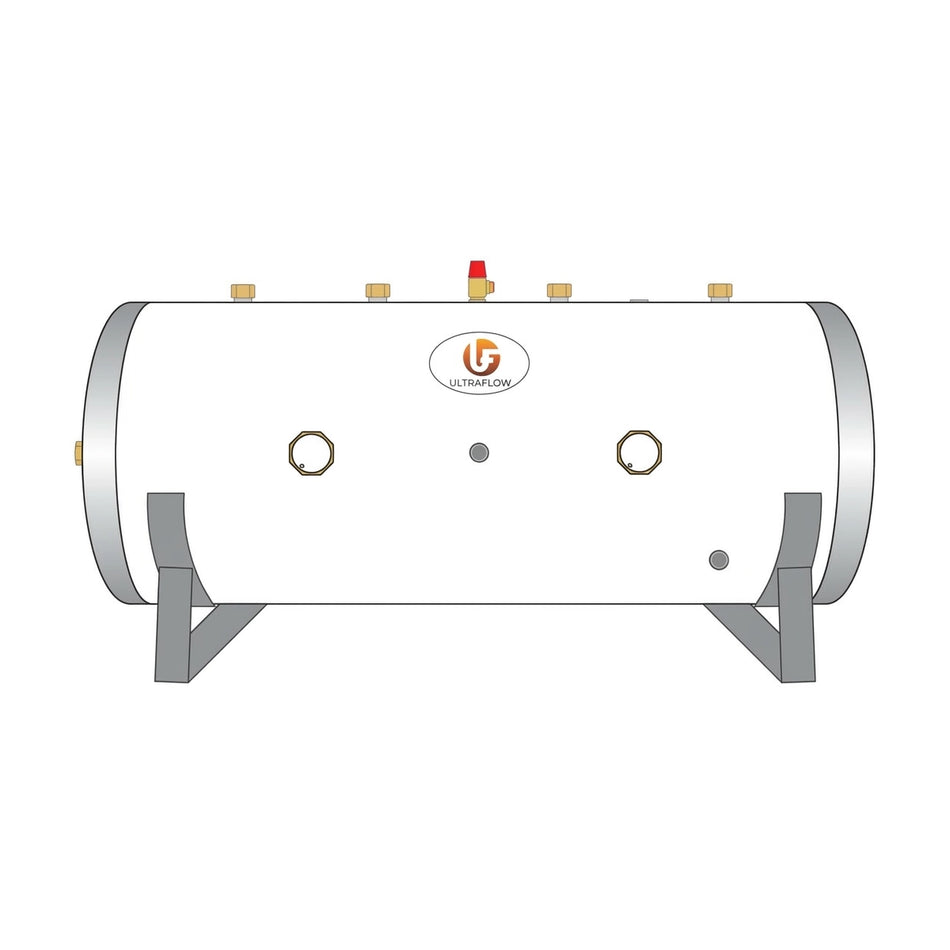 Ultraflow Horizontal Indirect Unvented Hot Water Cylinder 120L–500L