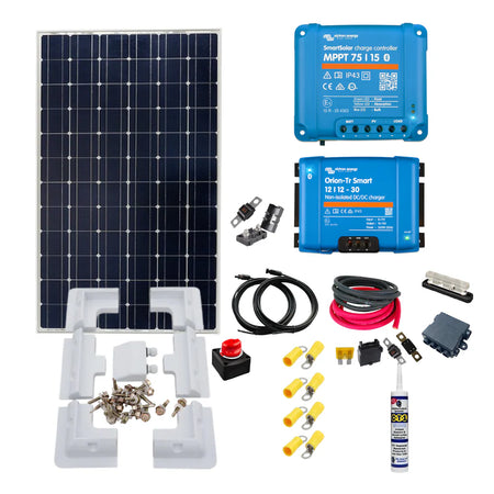 185W Victron Energy SmartSolar MPPT 75/15 12V Solar Charging Kit – 12V Off‑Grid Solution