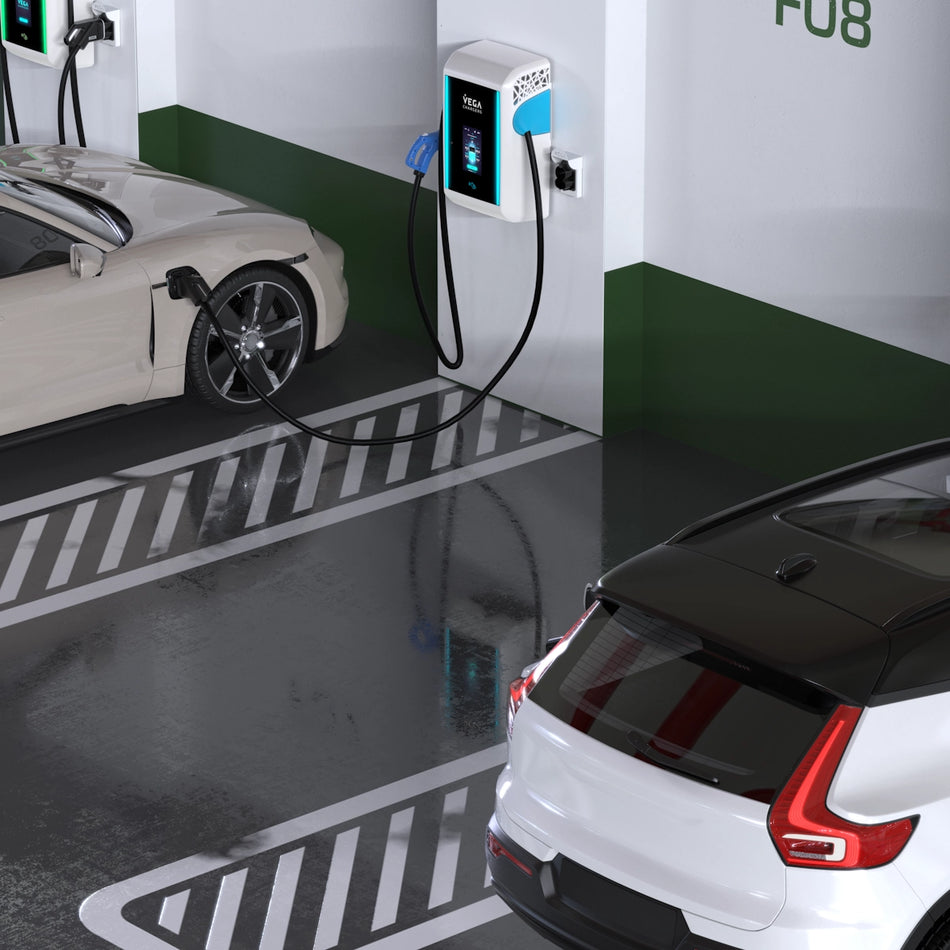 VEGA Chargers ALOHA Gravity DC 40kW EV Charging Station – Compact Wall or Pedestal DC Fast Charger