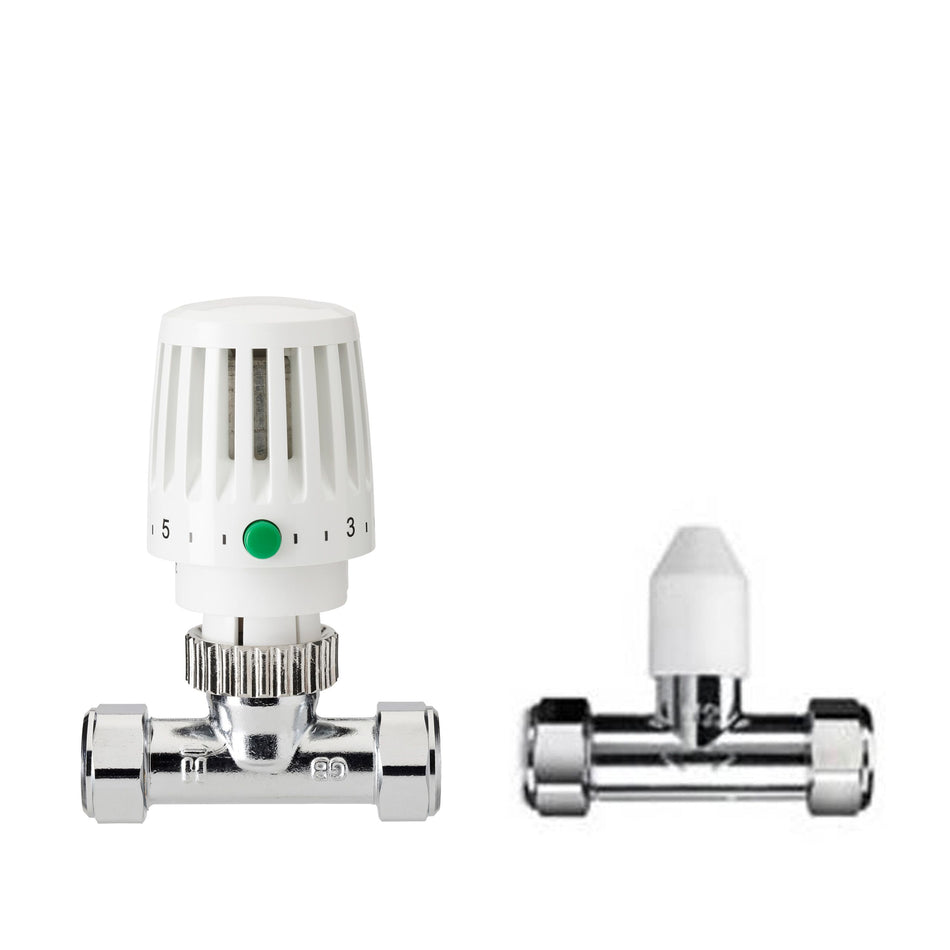 Honeywell Valencia 15mm Straight TRV & Lockshield | VTL120-15S