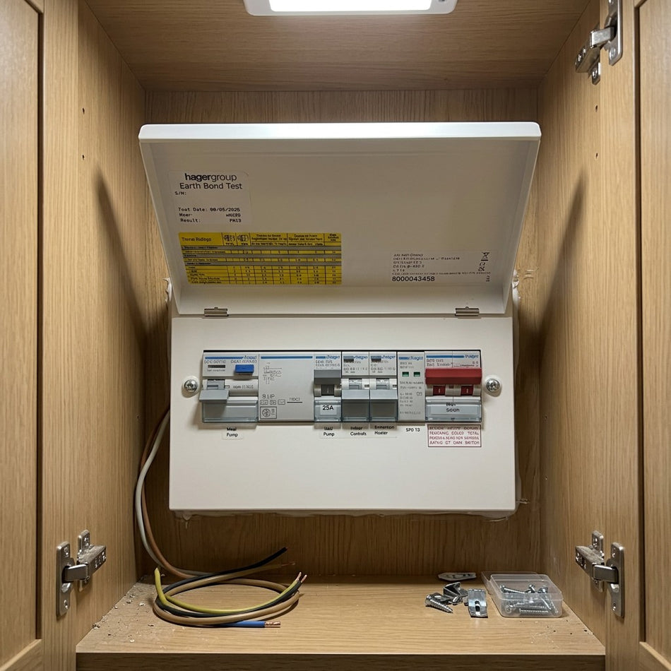 Vaillant 25A Type B HP RCD Consumer Unit | 8000043458 | Twin Fan