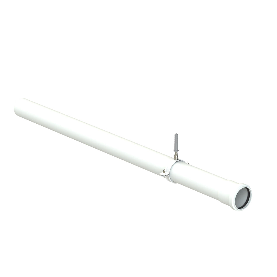Vaillant 1m DN60 White Plume Extension | 0010039352 | Polypropylene