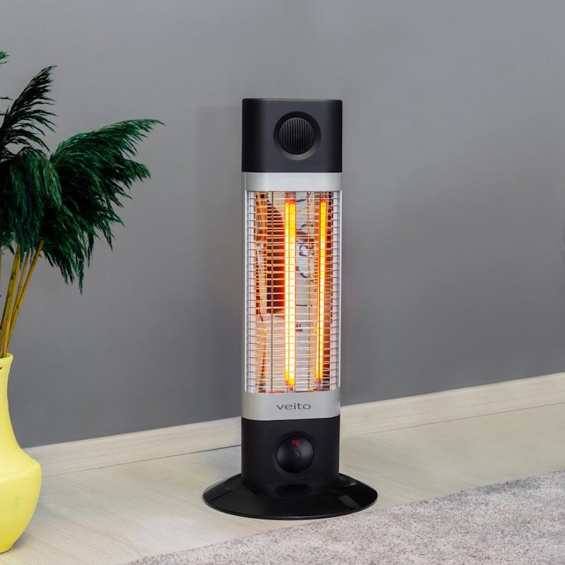 Veito CH1200RT Black Free-Standing Carbon Infrared Heater