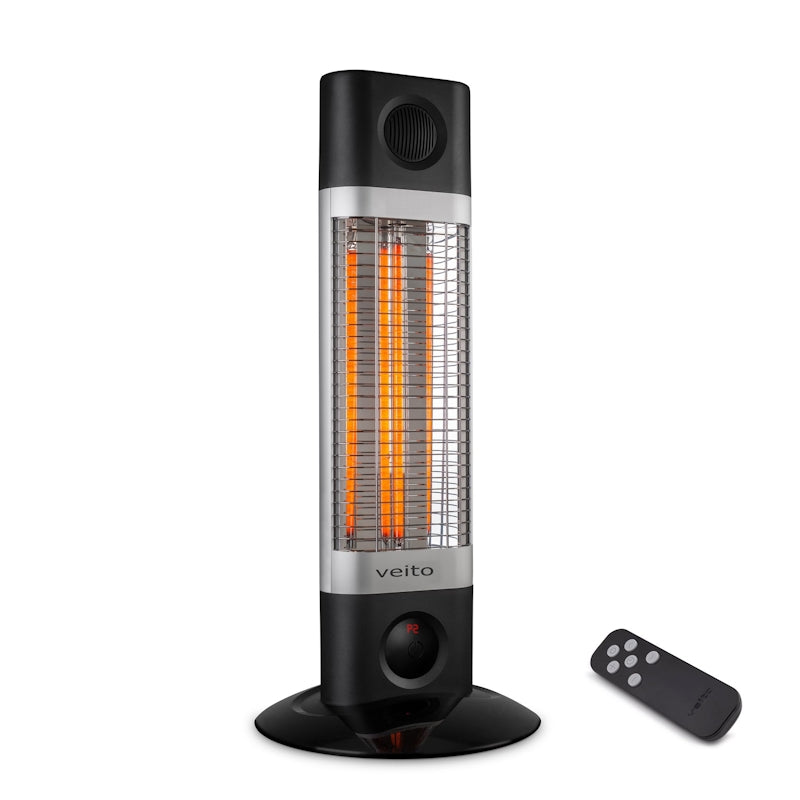 Veito CH1200RT Black Free-Standing Carbon Infrared Heater