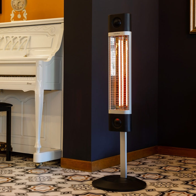 Veito Free Standing Carbon Infrared Heater with Adjustable Stand