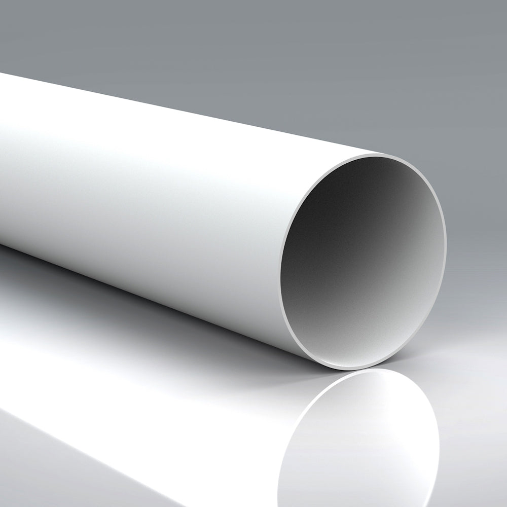 Verplas 150mm x 2m Round Rigid PVC Duct Pipe