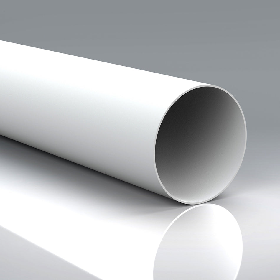 Verplas 150mm x 2m Round Rigid PVC Duct Pipe