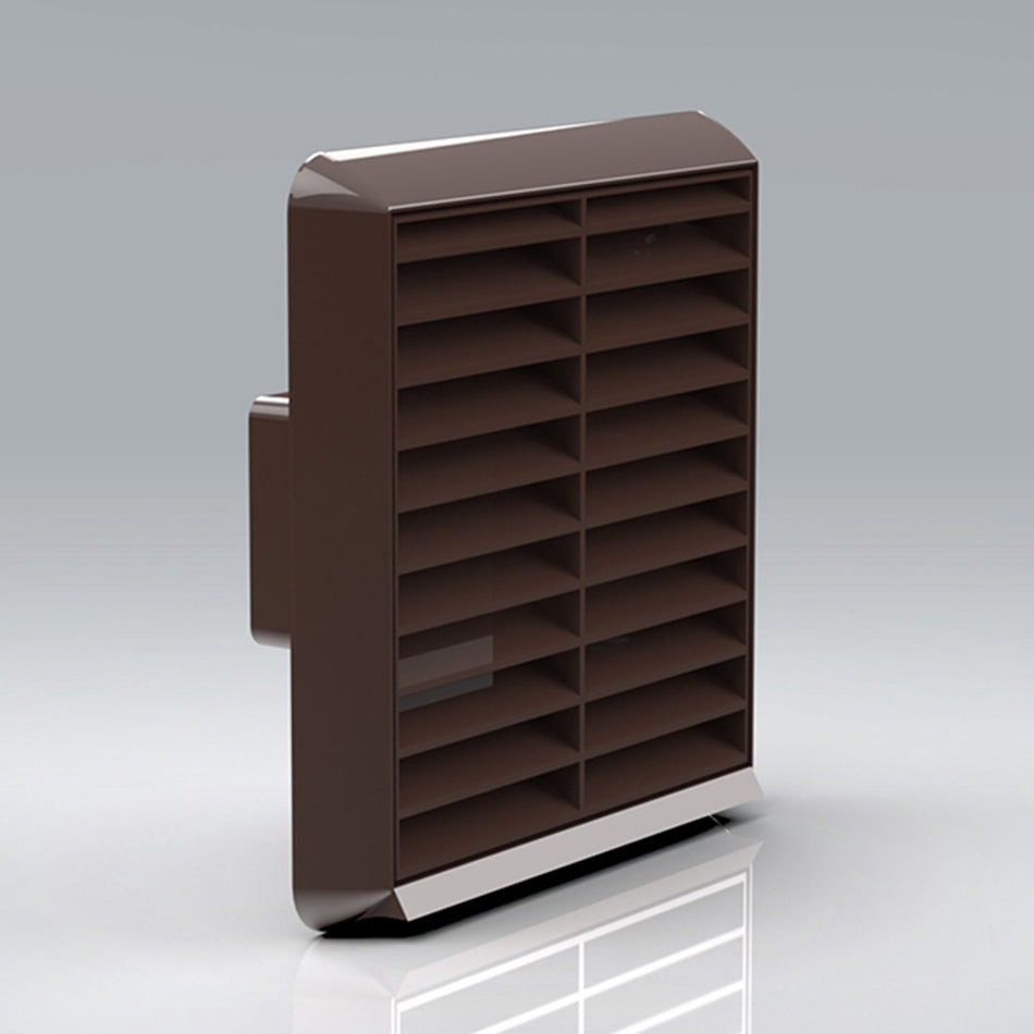 Verplas 110x54mm Louvred Grille - White, Beige, Brown, Terracotta