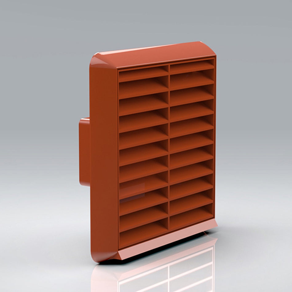 Verplas 110x54mm Louvred Grille - White, Beige, Brown, Terracotta