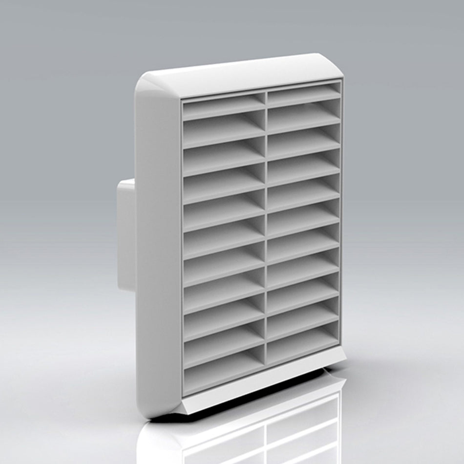 Verplas 110x54mm Louvred Grille - White, Beige, Brown, Terracotta