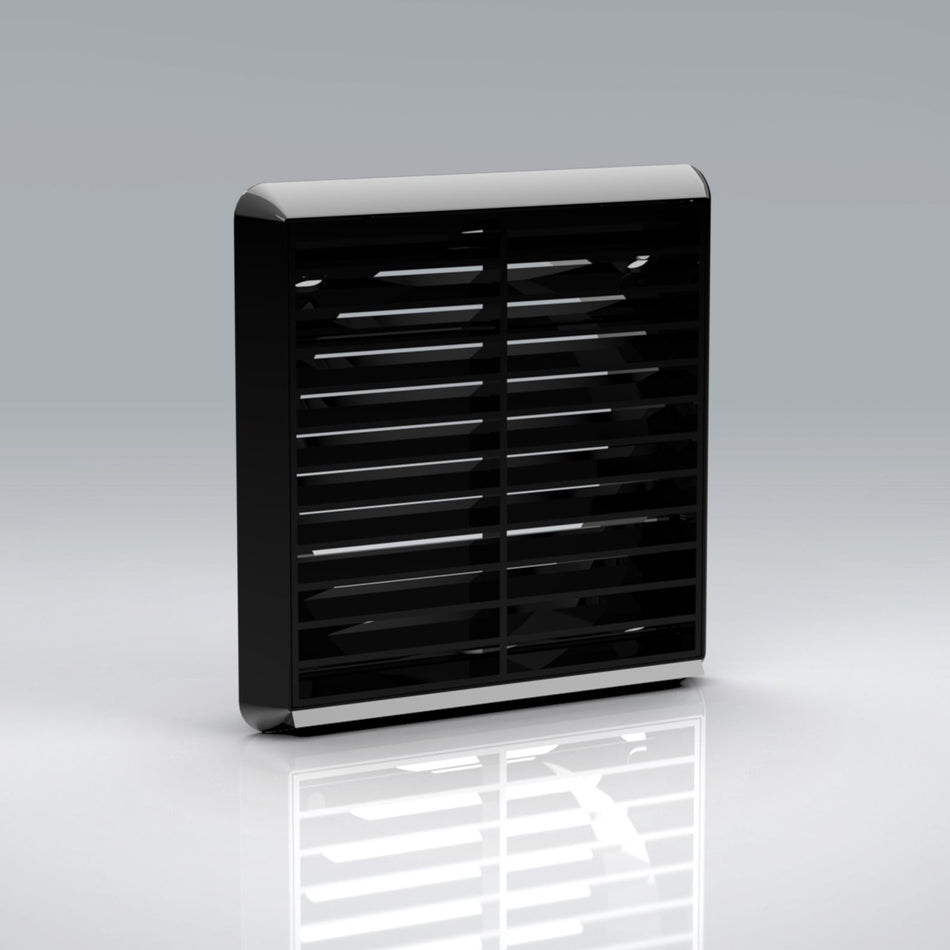 Verplas 150mm Louvred Grille With Flyscreen - White, Beige, Brown, Terracotta, Black