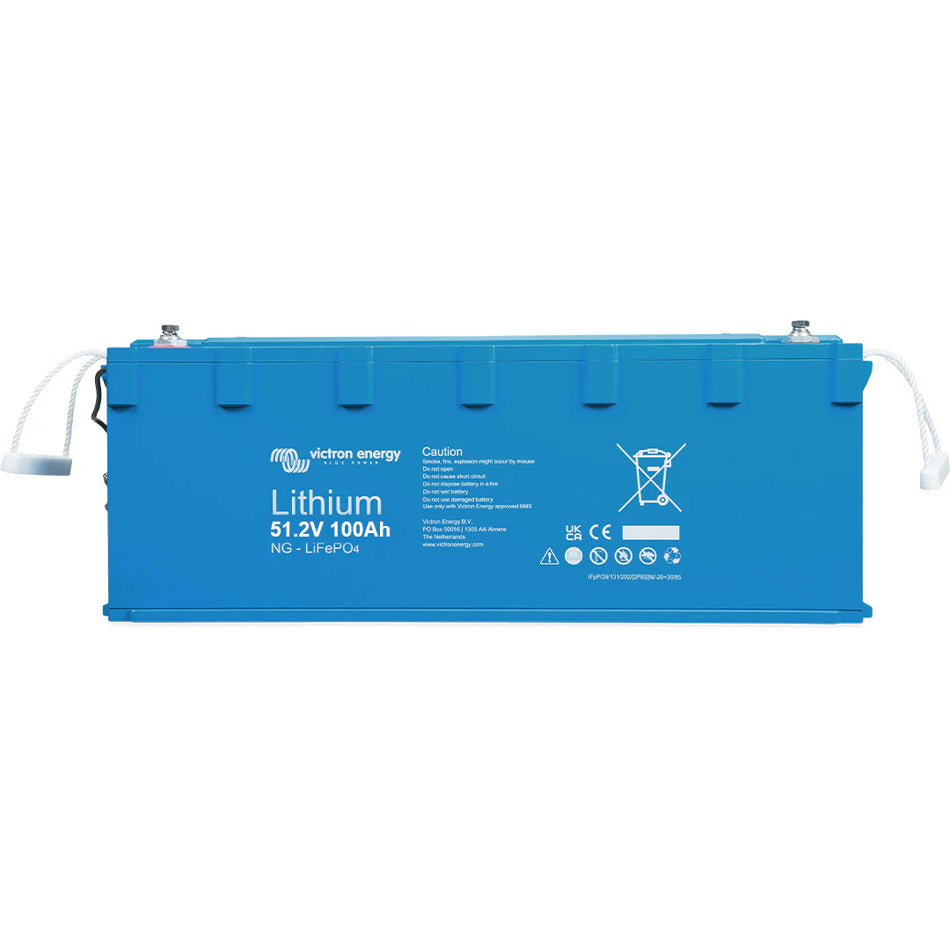 Victron Energy LiFePO4 Battery 12.8V 100Ah NG BAT512110620 1.28kWh Compact Lightweight 9kg Marine Motorhome Caravan