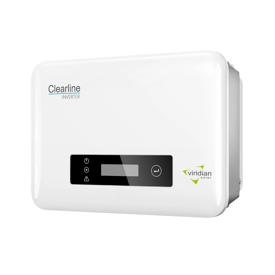 Viridian Clearline Solar Inverter | 1.0–6.0kW Single Phase | 1 & 2 MPPT | Integrated DC Isolator