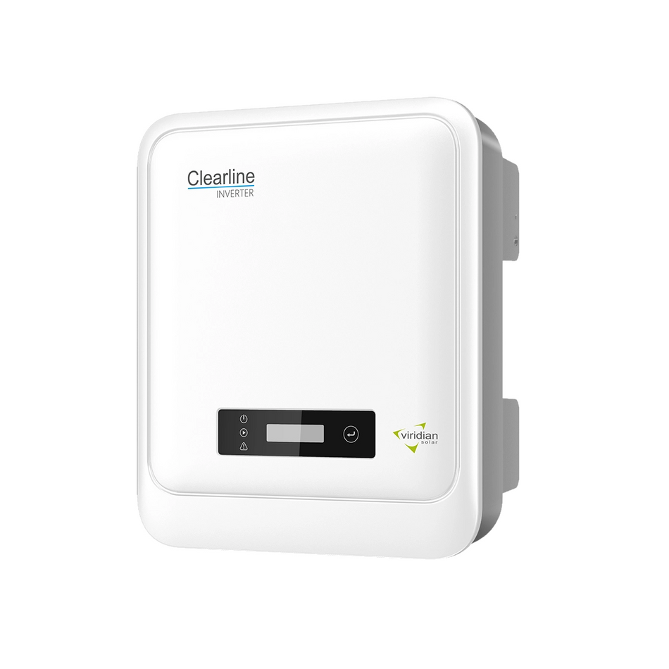 Viridian Clearline Solar Inverter | 1.0–6.0kW Single Phase | 1 & 2 MPPT | Integrated DC Isolator