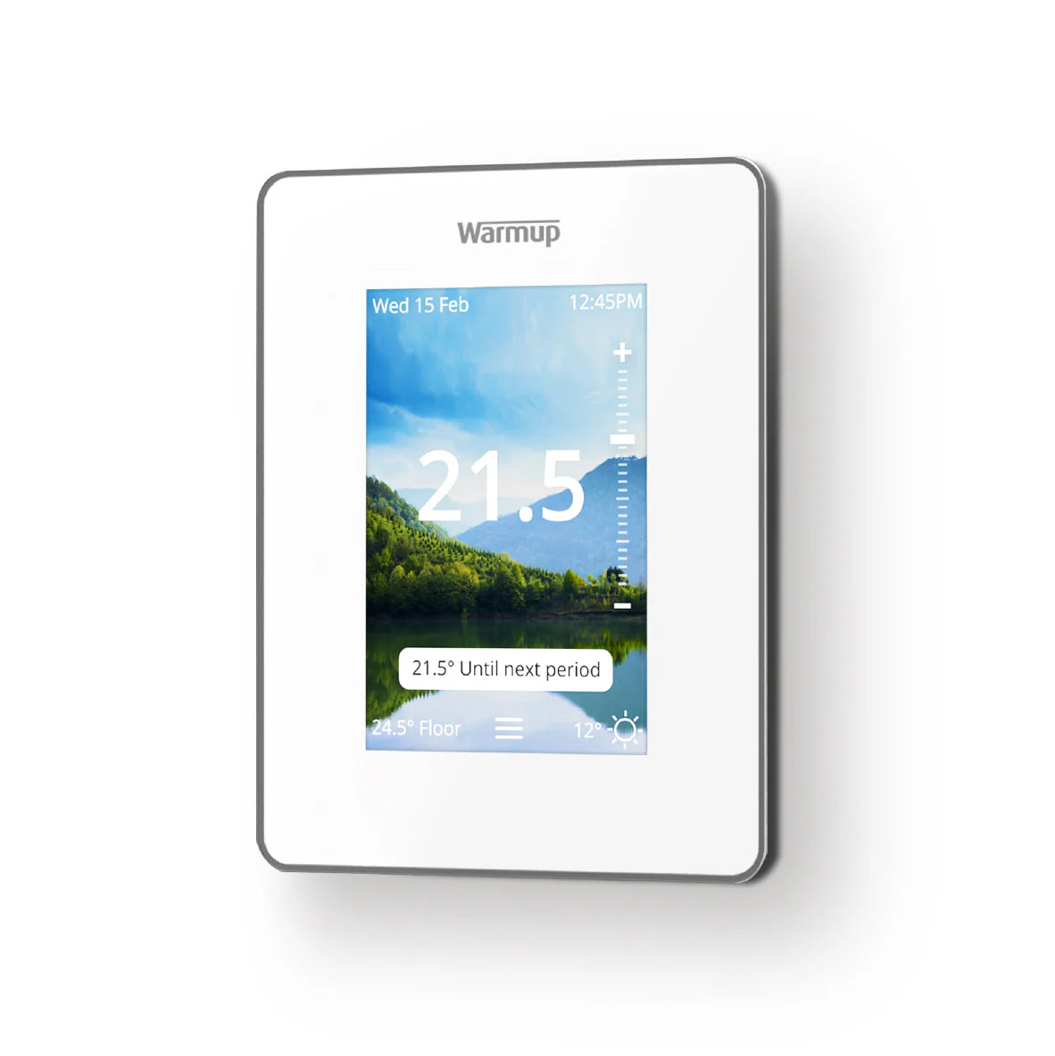 Warmup 7iE Smart Matter WiFi Thermostat Bright Porcelain - Electric & Hydronic Underfloor Heating