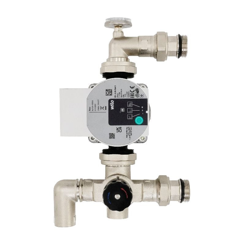 Automated Manifold Mixing Valve with Wilo Circulation Pump for Underfloor Heating