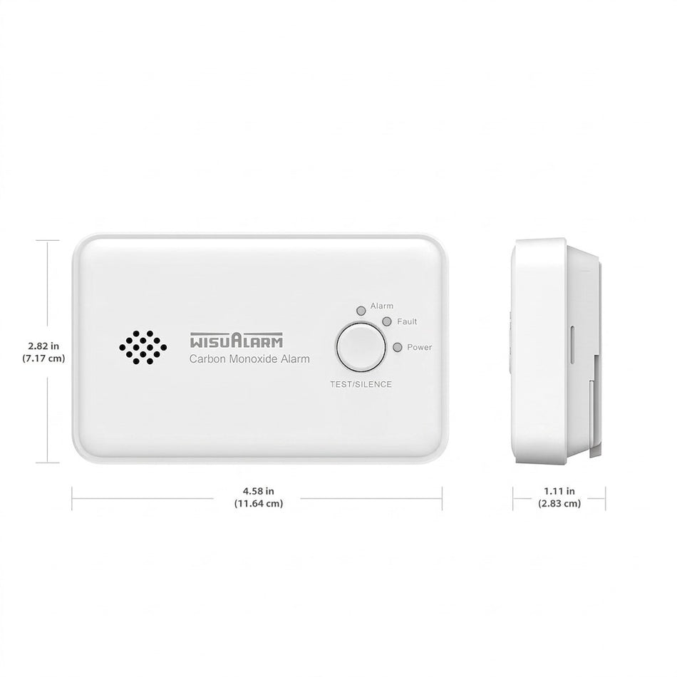 Wisualarm Standalone Carbon Monoxide Alarm | DHI-HY-GC20A | 10-Yr Battery