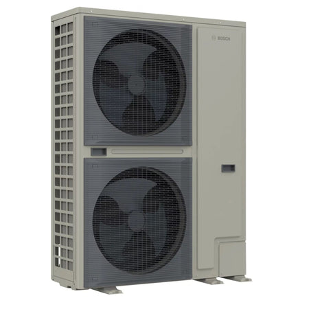 Worcester Bosch Compress 2000 AWF Heat Pump with dual fans for efficient heating and hot water.