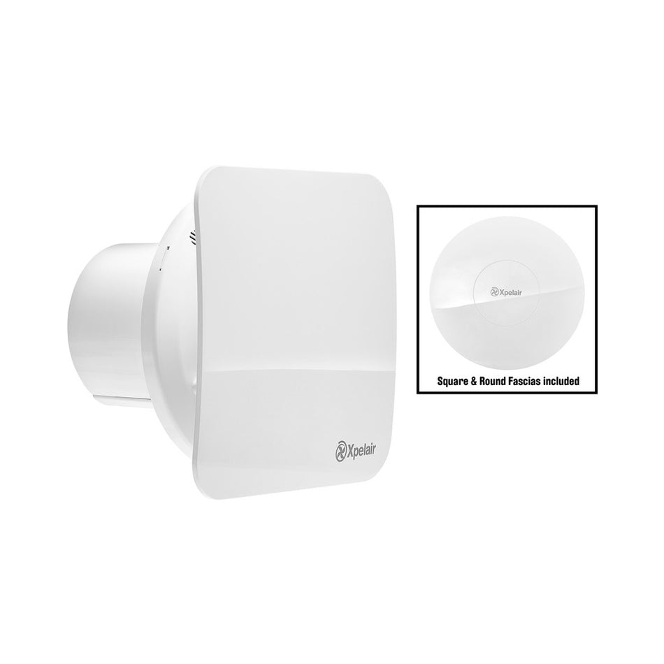 Xpelair Simply Silent 100mm Contour Extractor Fan Humidistat C4HTSR 078360