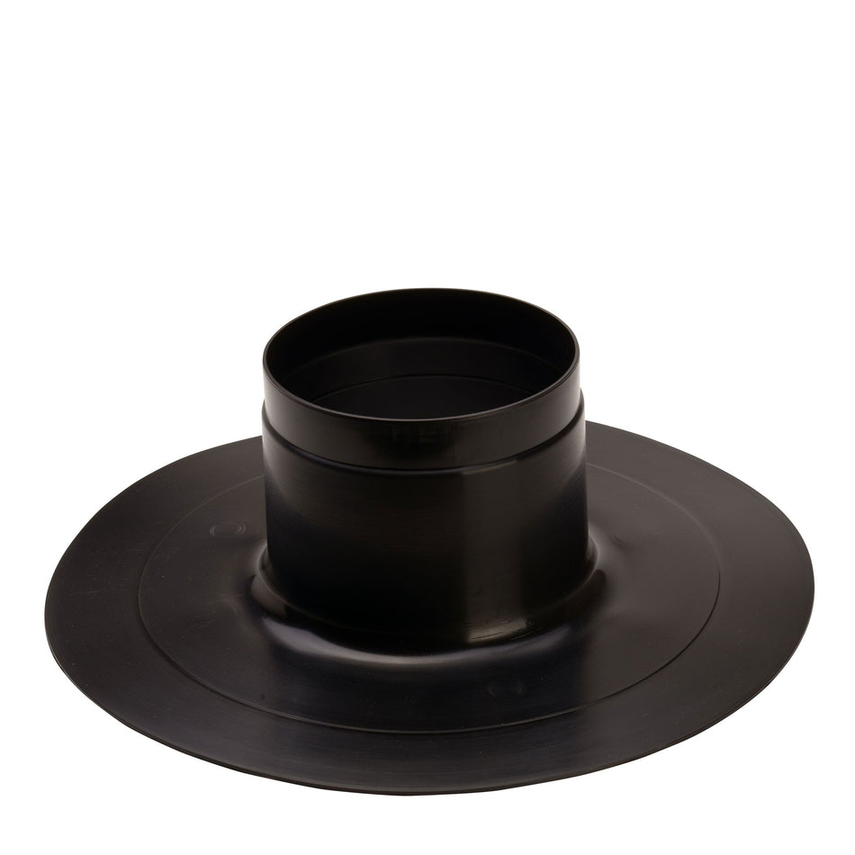 Ariston Black Vent Cap Base For Flat Roof – Coaxial Vertical Flue Flashing