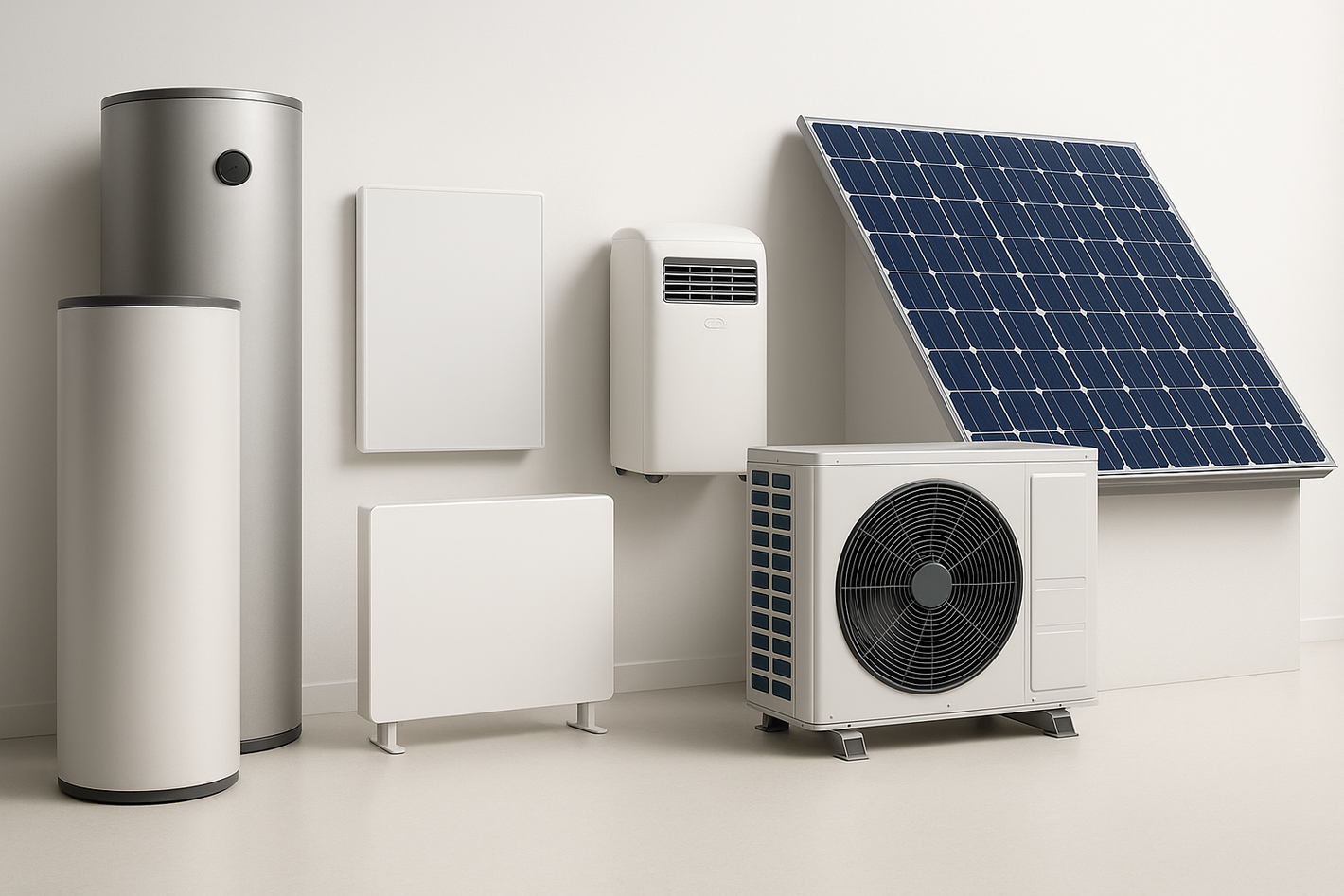 best sellers water heaters, panel heaters, portable air conditioners, heat pumps and solar