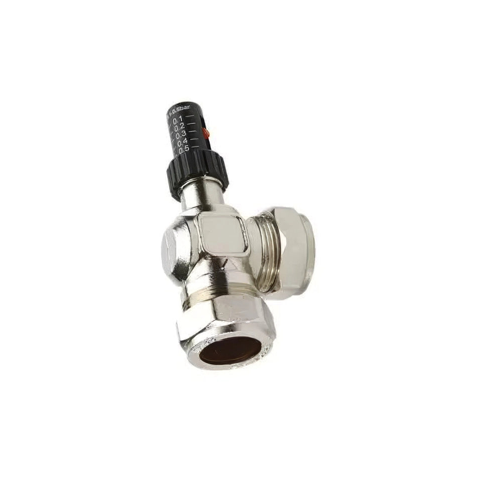 Automatic Bypass Valve 22mm Angled and Straight — Central Heating Bypass for TRV Systems