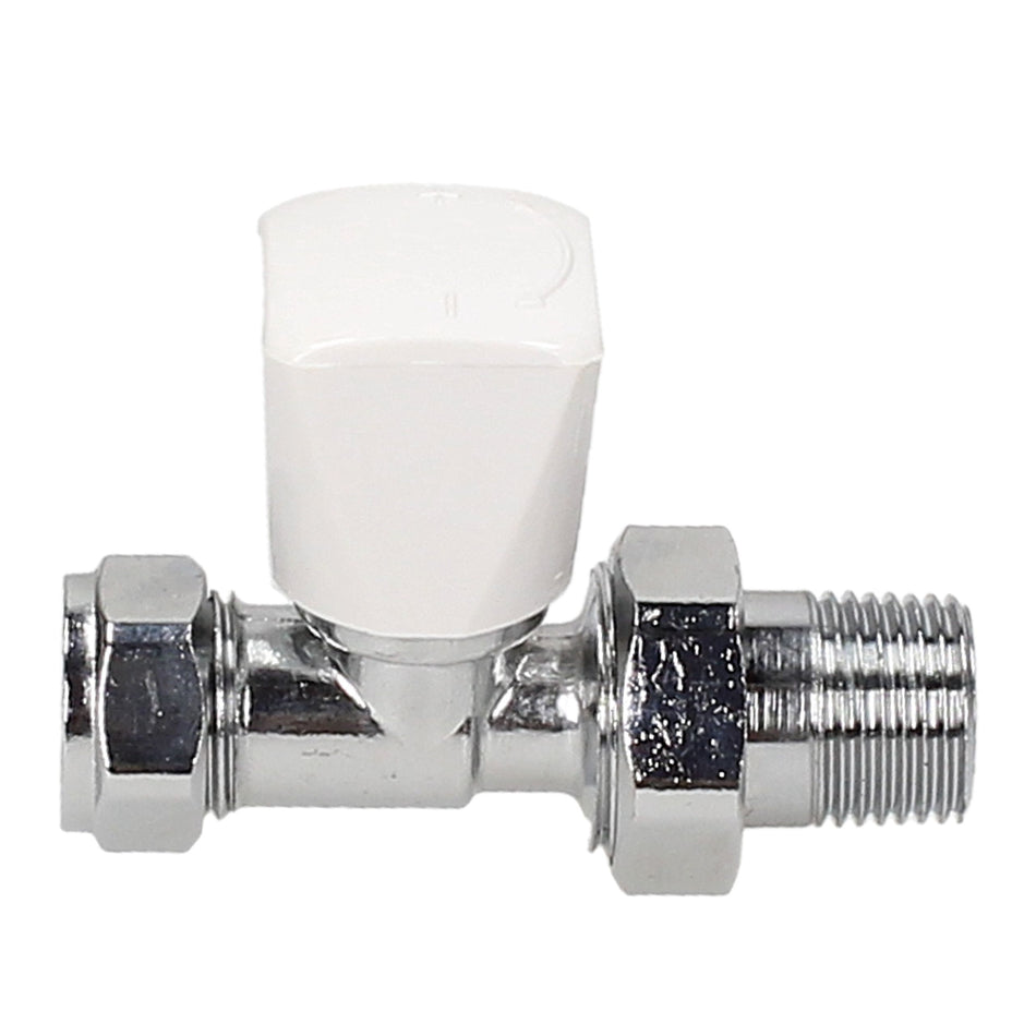 Evolve Straight 15mm Radiator Valve