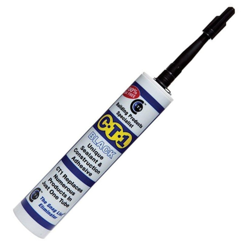 C-Tec CT1 TRIBRID Sealant and Construction Adhesive - 290ml Cartridge - Grey, Anthracite, Black