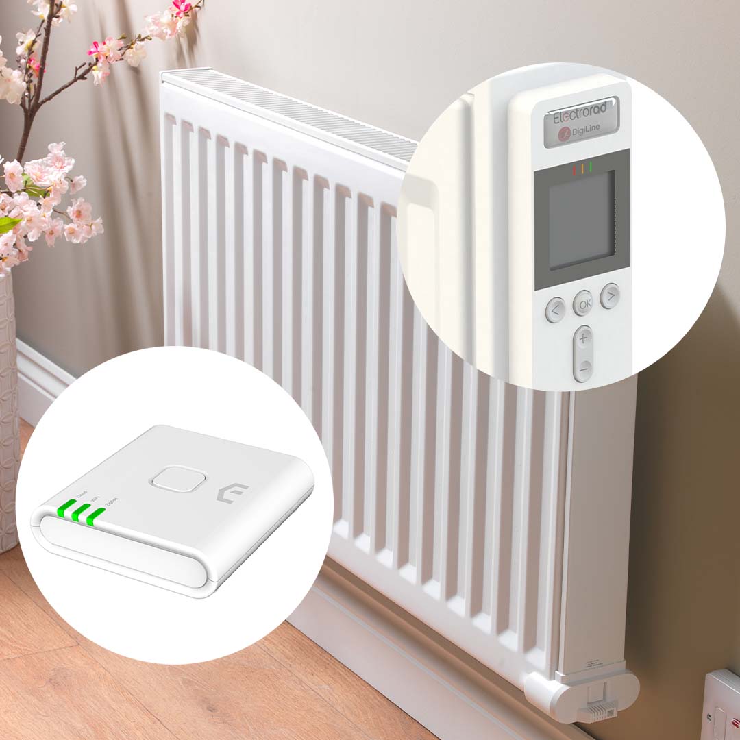 Electrorad Digi-Line DE50DX95Z Double Electric Radiator, 1500W