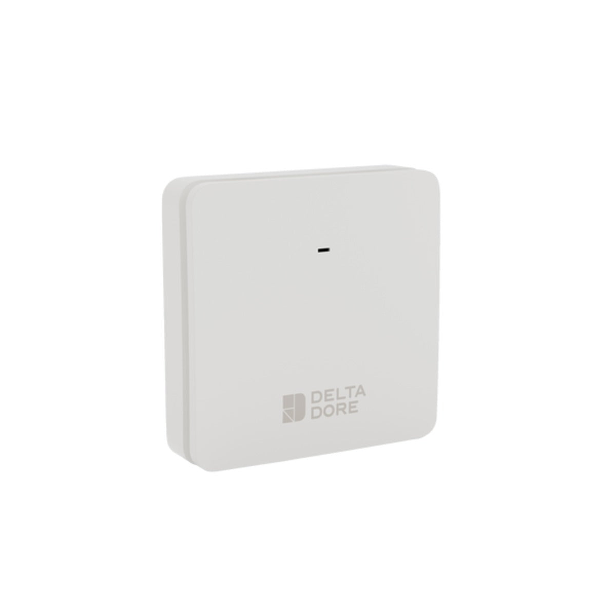 A white Delta Dore wireless access point on a solid white background.