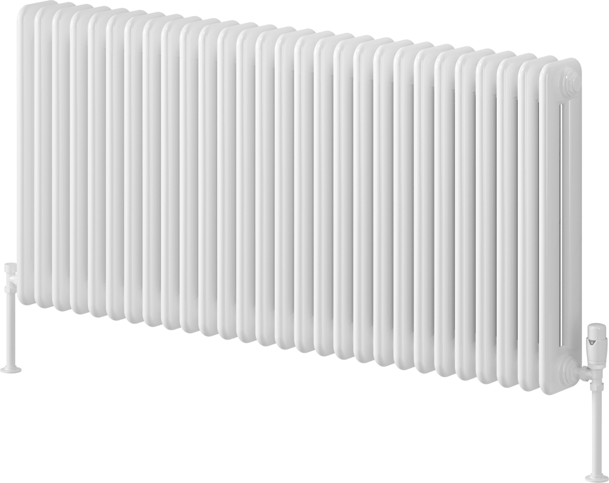 Reina Hedingham RND-HDM6126W White Horizontal Steel Radiator 1265mm x 600mm