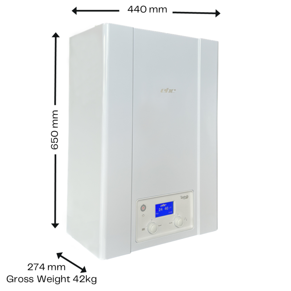 EHC Fusion Astro V2 Electric Wall Mounted Combi Boiler 12kW