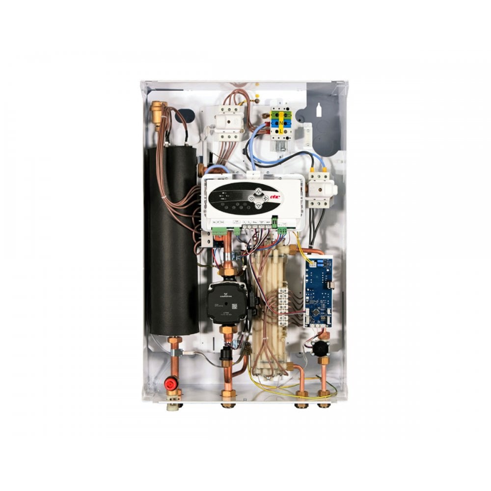Internal components of EHC Mercury Electric Combi Boiler showcasing advanced technology for efficient heating.