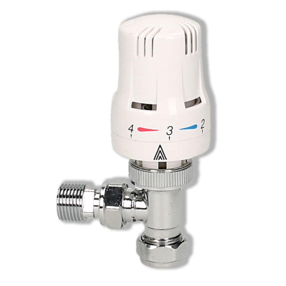 Evolve 15mm Angled TRV | Chrome/White