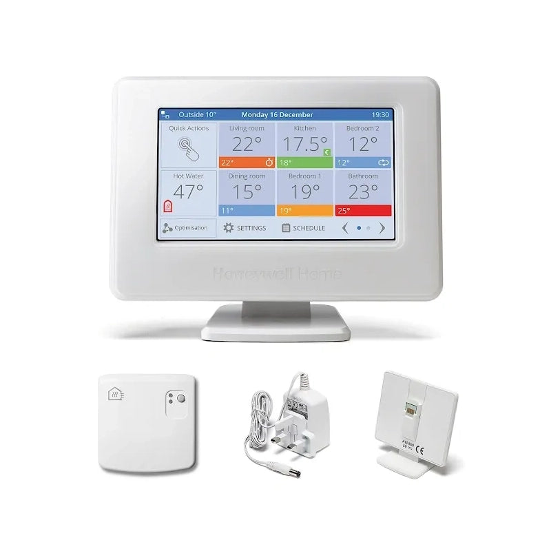 Honeywell Home Evohome Wi-Fi Connected Thermostat Pack | ATP921R3100 Multi-Zone Smart Controller