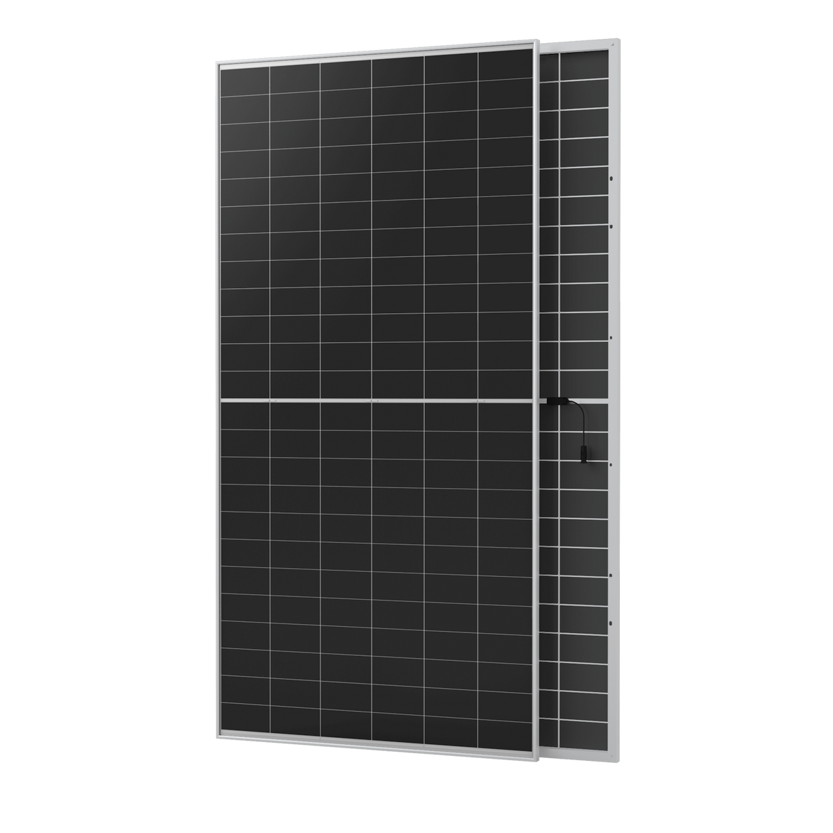 Aiko Stellar 1N+ 645W N-Type ABC, 72 Cell, Silver Frame, Dual Glass, Short Solar Panel Cable, 01C Connector