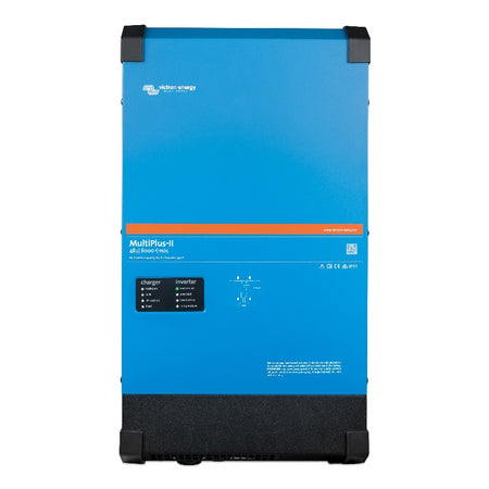 Blue power station with ' Victron Energy' branding on a white background