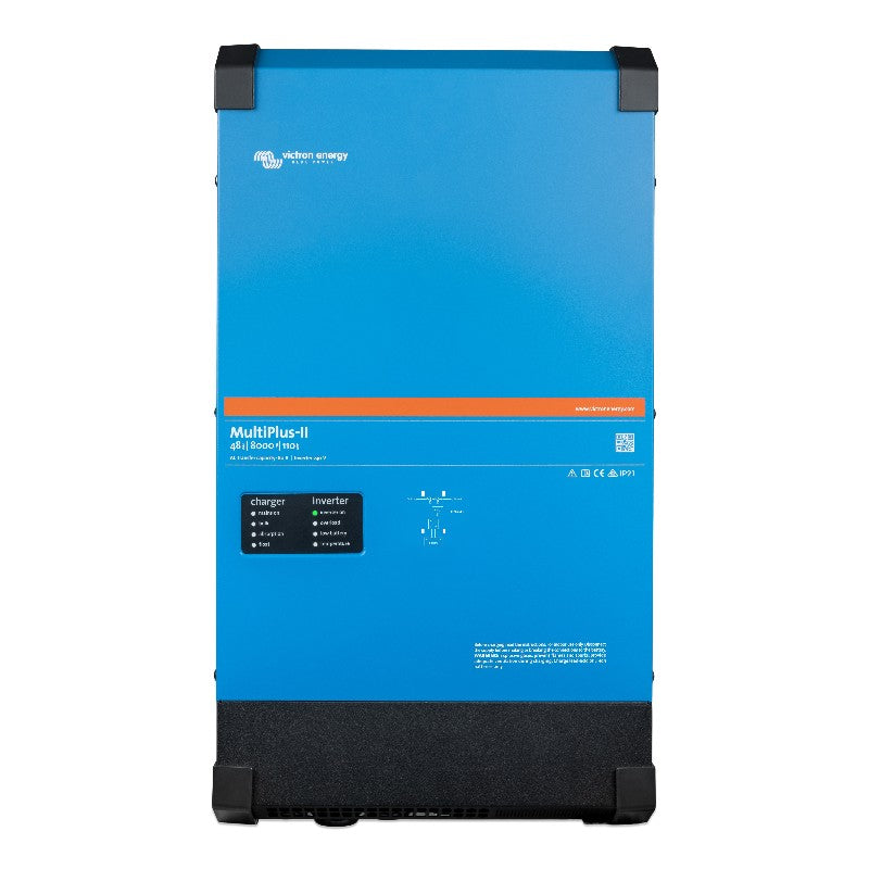 Blue power station with ' Victron Energy' branding on a white background
