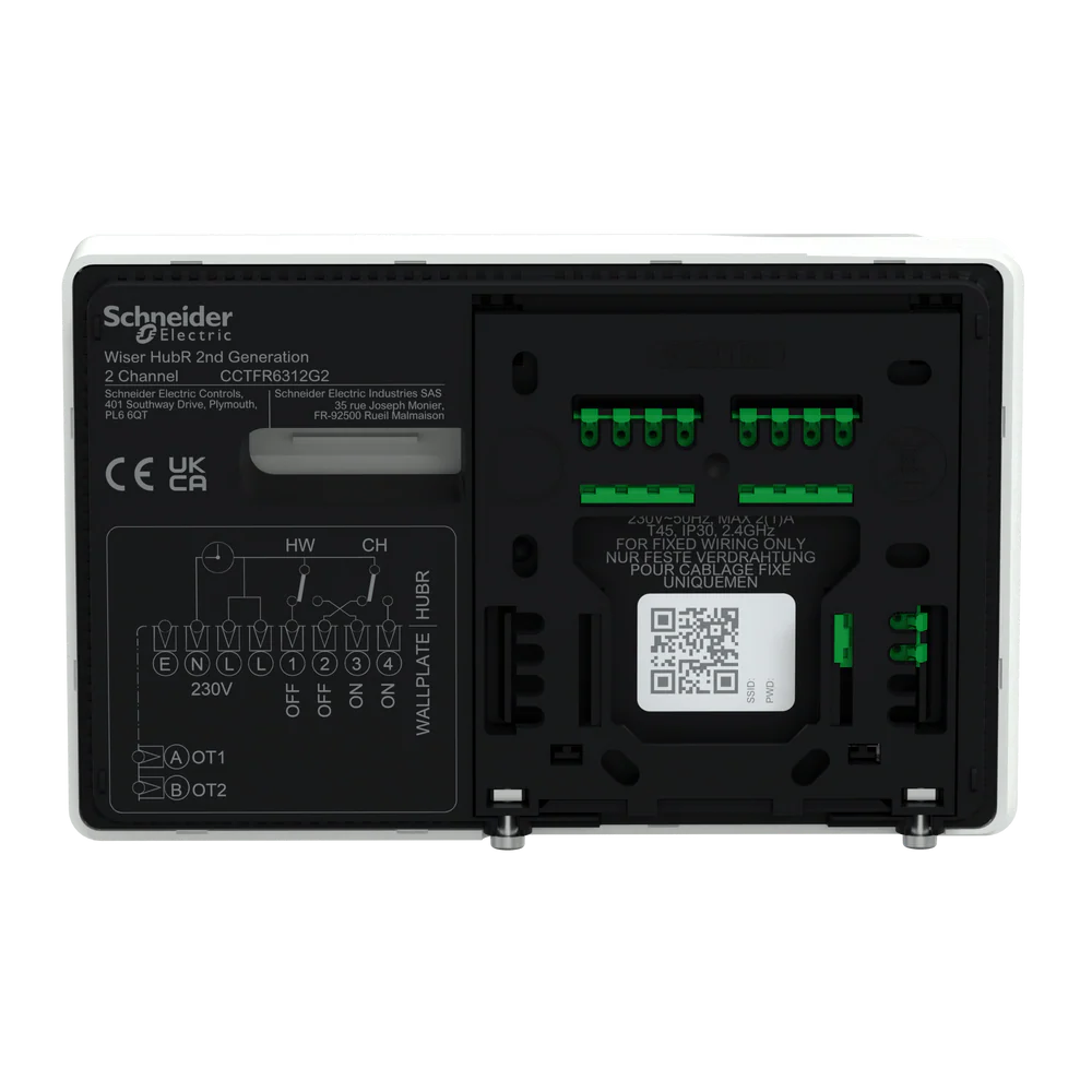 Drayton Wiser 2-Channel 2nd Generation HubR CCTFR6312G2D | Smart Heating & Hot Water Control | Conventional Boilers | OpenTherm