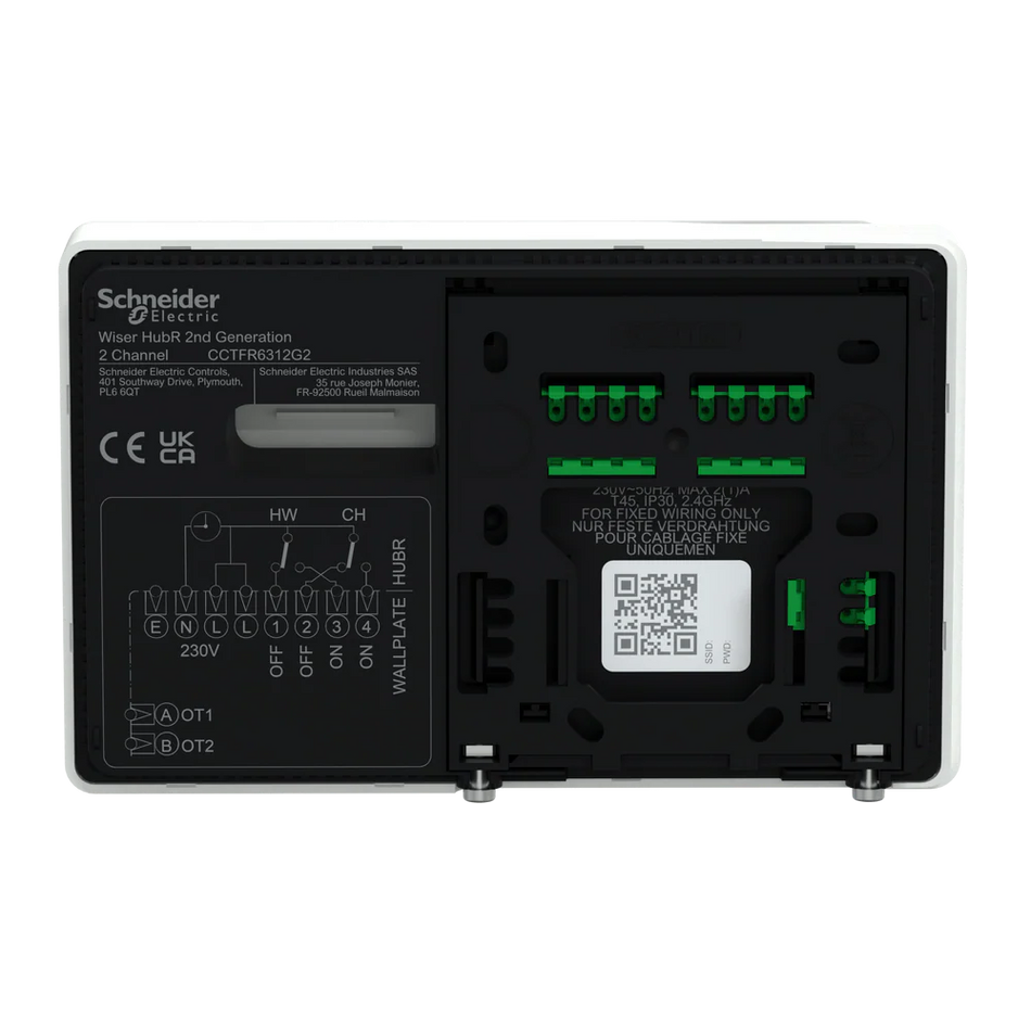 Drayton Wiser 2-Channel 2nd Generation HubR CCTFR6312G2D | Smart Heating & Hot Water Control | Conventional Boilers | OpenTherm