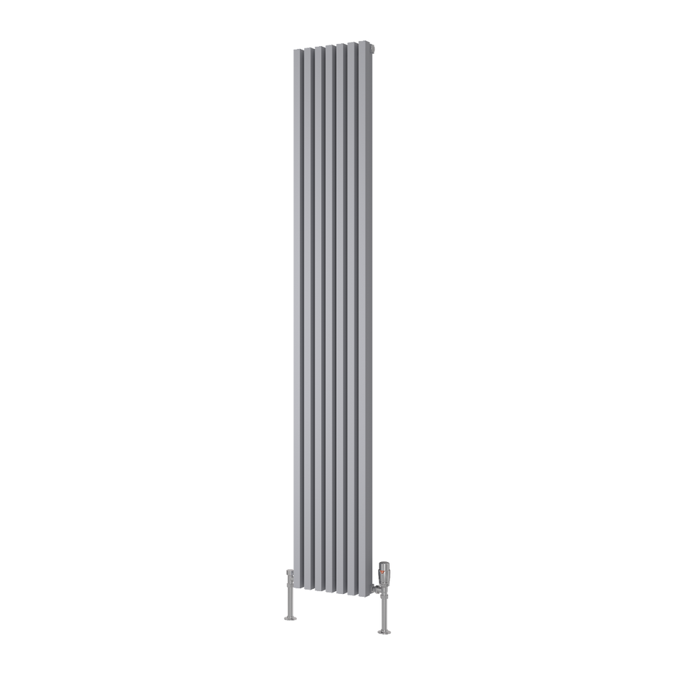 Reina Albano A-ABN18026S Silver Vertical Radiator 270mm x 1800mm