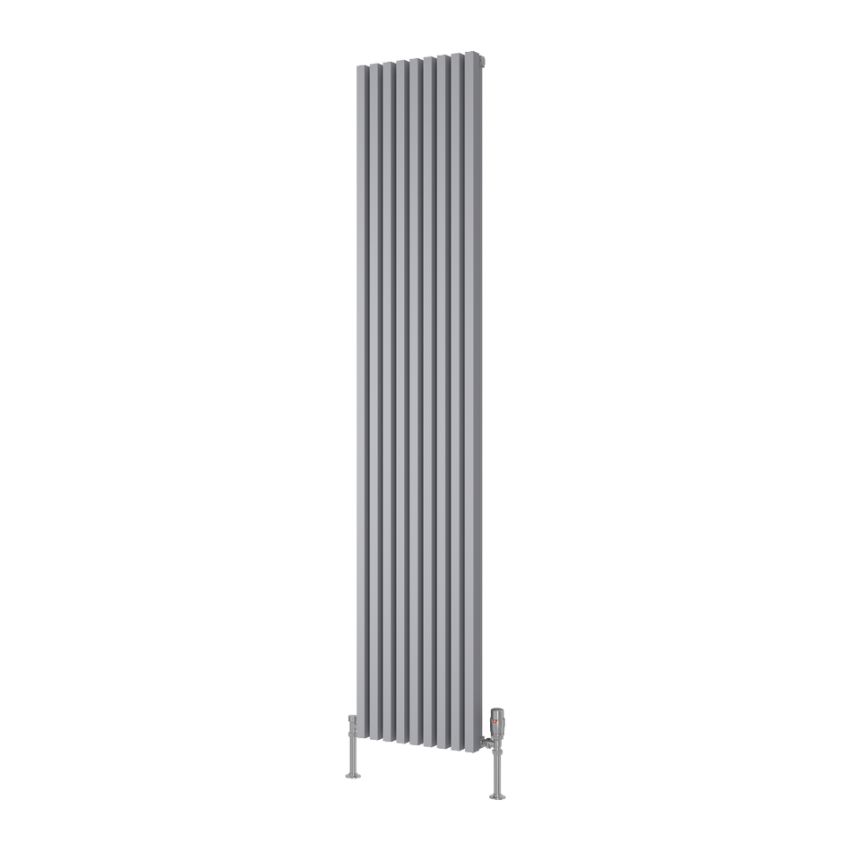 Reina Albano A-ABN18034S Silver Vertical Radiator 350mm x 1800mm