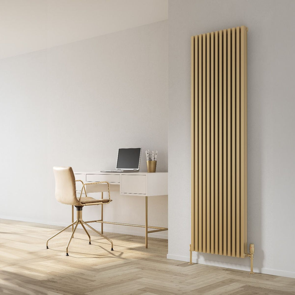 Reina Albano A-ABN18050B Brass Effect Vertical Radiator 510mm x 1800mm